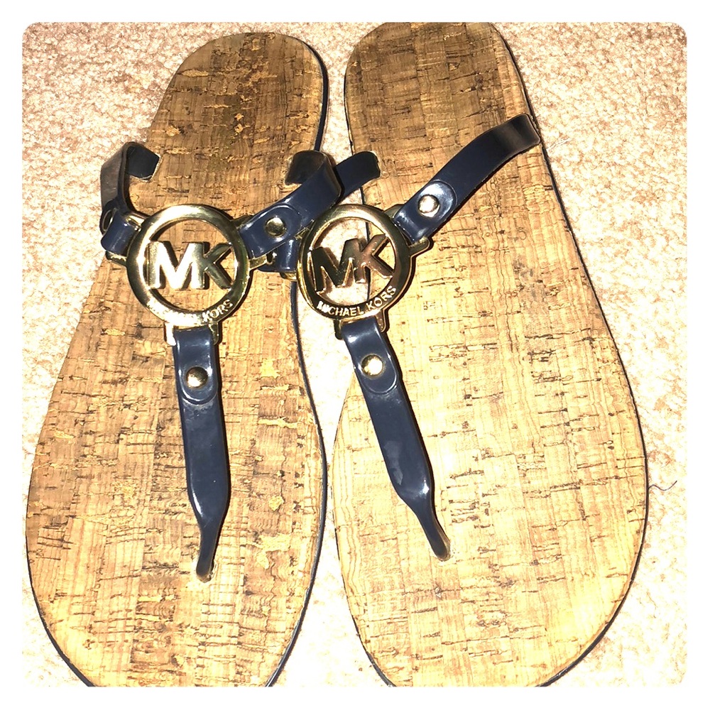Navy Michael Kors Sandals